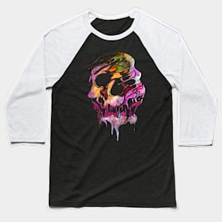 Colorful Skull Baseball T-Shirt